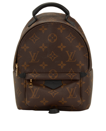 Mini Palm Springs, &pound;995, Handbags, Beige/Brown, Canvas, Front view